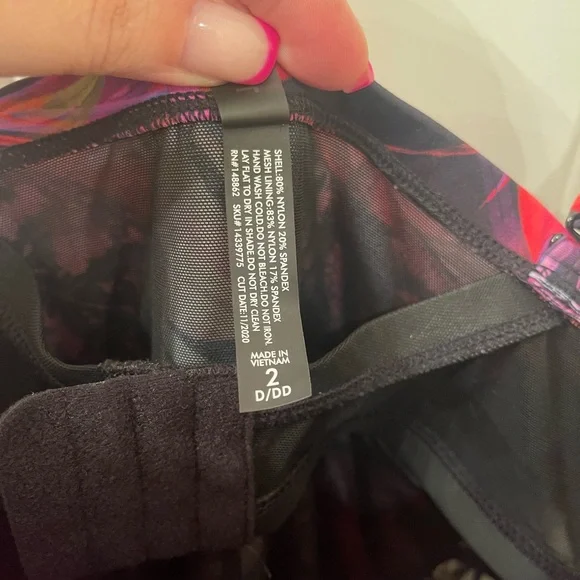 Torrid Pink and Purple Floral Swimsuit with Matching Kimono (Size 2 - 16/18) - Picture 6 of 13